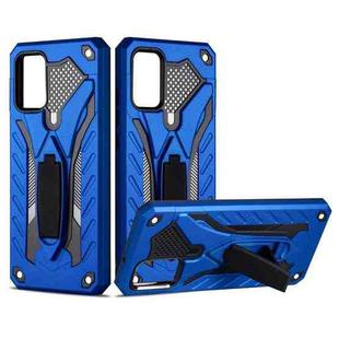 For Samsung Galaxy A02s (US Version) Shockproof TPU + PC Protective Case with Holder(Blue)