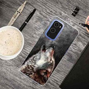 For OnePlus 9 Pro Shockproof Painted Transparent TPU Protective Case(Call Wolf)