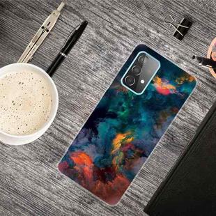 For Samsung Galaxy A52 5G / 4G Shockproof Painted Transparent TPU Protective Case(Watercolor Ink)