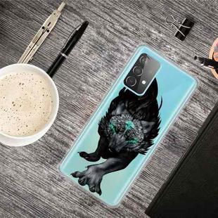 For Samsung Galaxy A52 5G / 4G Shockproof Painted Transparent TPU Protective Case(Mutant Wolf)