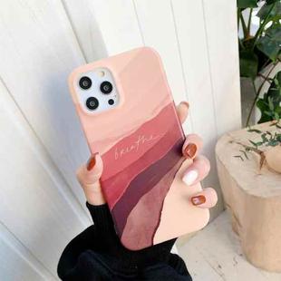 For iPhone 11 Pro Watercolor Painting Series Half Coverage IMD Workmanship Protective Case (DX-52)