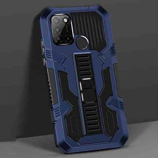 For OPPO Realme C17 Vanguard Warrior All Inclusive Double-color Shockproof TPU + PC Protective Case with Holder(Blue)