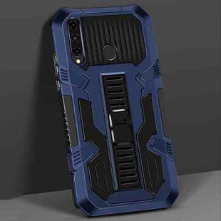 For Huawei Y7p Vanguard Warrior All Inclusive Double-color Shockproof TPU + PC Protective Case with Holder(Blue)