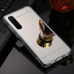 For Huawei P30 TPU + Acrylic Luxury Plating Mirror Phone Case Cover(Silver)