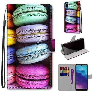 For ZTE Blade A5 2020 Coloured Drawing Cross Texture Horizontal Flip PU Leather Case with Holder & Card Slots & Wallet & Lanyard(Colorful Cakes)