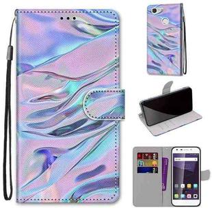 For ZTE Blade A6 / A6 Lite Coloured Drawing Cross Texture Horizontal Flip PU Leather Case with Holder & Card Slots & Wallet & Lanyard(Fluorescent Water Texture)