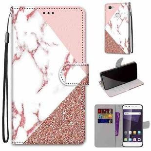 For ZTE Blade A6 / A6 Lite Coloured Drawing Cross Texture Horizontal Flip PU Leather Case with Holder & Card Slots & Wallet & Lanyard(Powder Stone Texture)