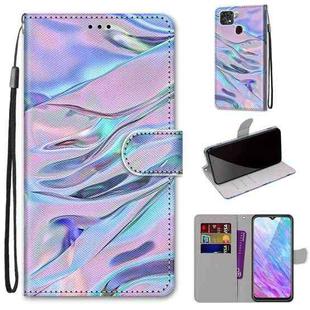 For ZTE Blade V2020 Smart Coloured Drawing Cross Texture Horizontal Flip PU Leather Case with Holder & Card Slots & Wallet & Lanyard(Fluorescent Water Texture)