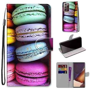 For Samsung Galaxy Note20 Ultra Coloured Drawing Cross Texture Horizontal Flip PU Leather Case with Holder & Card Slots & Wallet & Lanyard(Colorful Layer Cake)