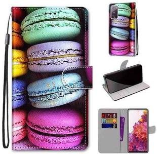 For Samsung Galaxy S20 FE 5G Coloured Drawing Cross Texture Horizontal Flip PU Leather Case with Holder & Card Slots & Wallet & Lanyard(Colorful Layer Cake)