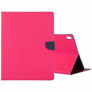 GOOSPERY FANCY DIARY Horizontal Flip PU Leather Case with Holder & Card Slots & Wallet For iPad Air (2020)(Rose Red)
