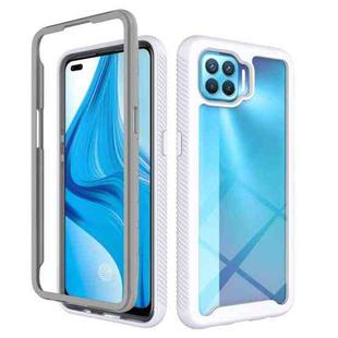 For OPPO A93 Starry Sky Solid Color Series Shockproof PC + TPU Protective Case(White)