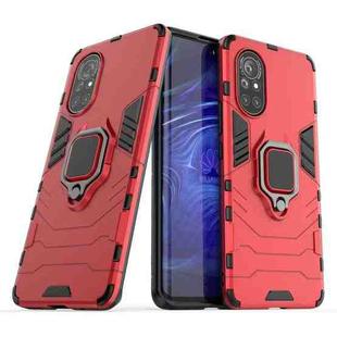 For Huawei Nova 8 5G PC + TPU Shockproof Protective Case with Magnetic Ring Holder(Red)