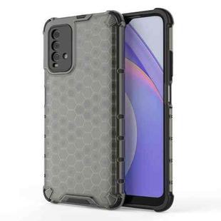 For Xiaomi Redmi Note 9 4G Shockproof Honeycomb PC + TPU Case(Black)