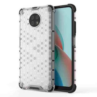 For Xiaomi Redmi Note 9 5G Shockproof Honeycomb PC + TPU Case(White)