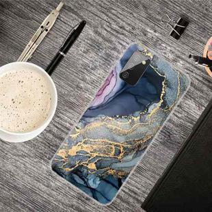 For Samsung Galaxy A02s (US Version) Marble Shockproof  TPU Protective Case(Abstract Gold)