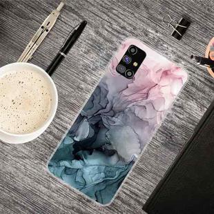For Samsung Galaxy M31s Marble Shockproof  TPU Protective Case(Abstract Light Pink)