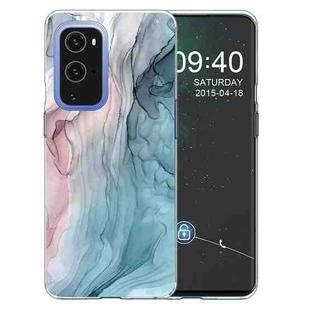 For OnePlus 9 Pro Marble Pattern Shockproof  TPU Protective Case(Abstract Gray)