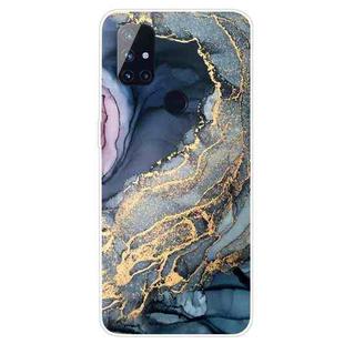 For OnePlus Nord N100 Marble Pattern Shockproof  TPU Protective Case(Abstract Gold)