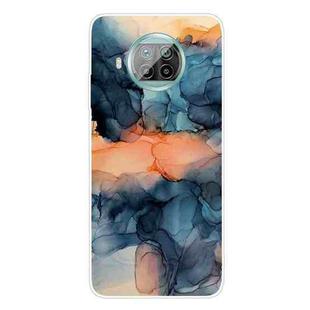 For Xiaomi Mi 10T Lite Marble Pattern Shockproof  TPU Protective Case(Abstract Blue)