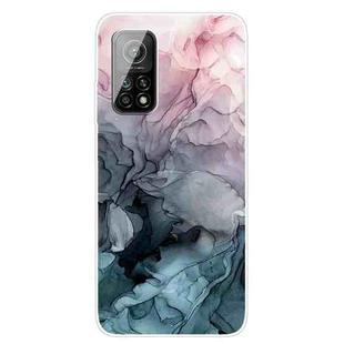 For Xiaomi Mi 10T 5G / 10T Pro 5G Marble Pattern Shockproof  TPU Protective Case(Abstract Light Pink)