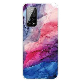 For Xiaomi Mi 10T 5G / 10T Pro 5G Marble Pattern Shockproof  TPU Protective Case(Abstract Red)