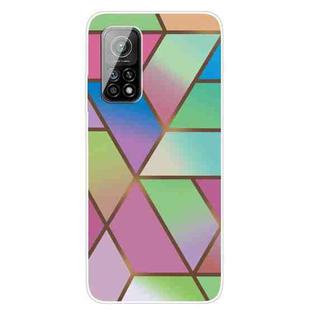 For Xiaomi Mi 10T 5G / 10T Pro 5G Marble Pattern Shockproof  TPU Protective Case(Rhombus Gradient)