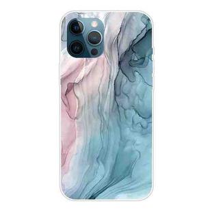 For iPhone 12 / 12 Pro Marble Pattern Shockproof  TPU Protective Case(Abstract Gray)