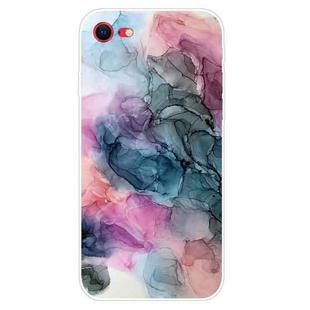 For iPhone SE 2022 / SE 2020 / 8 / 7 Marble Pattern Shockproof  TPU Protective Case(Abstract Multicolor)