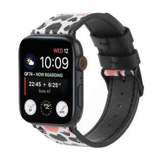 Printed Leather Watch Band For Apple Watch Ultra 49mm / Series 8&7 45mm / SE 2&6&SE&5&4 44mm / 3&2&1 42mm(G)