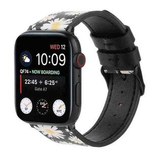 Printed Leather Watch Band For Apple Watch Ultra 49mm / Series 8&7 45mm / SE 2&6&SE&5&4 44mm / 3&2&1 42mm(J)