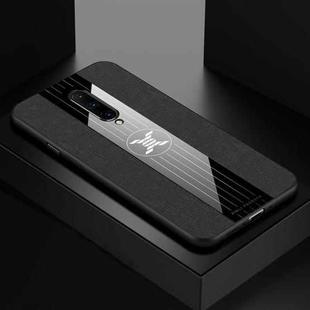 For OnePlus 7 Pro XINLI Stitching Cloth Texture Shockproof TPU Protective Case(Black)