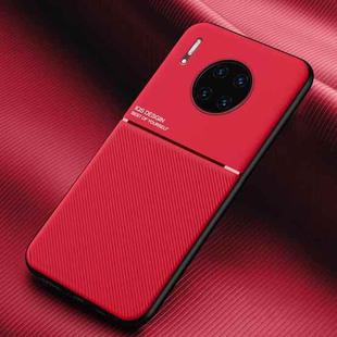 For Huawei Mate 30 Pro Classic Tilt Strip Grain Magnetic Shockproof PC + TPU Case(Red)