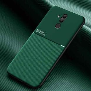 For Huawei Mate 20 Lite Classic Tilt Strip Grain Magnetic Shockproof PC + TPU Case(Green)