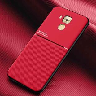 For Huawei Maimang 5 Classic Tilt Strip Grain Magnetic Shockproof PC + TPU Case(Red)