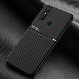 For vivo S1 Classic Tilt Strip Grain Magnetic Shockproof PC + TPU Case(Black)