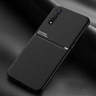 For vivo Z5 Classic Tilt Strip Grain Magnetic Shockproof PC + TPU Case(Black)