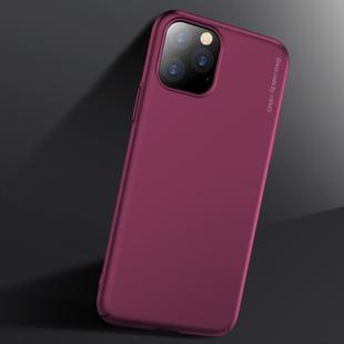For iPhone 11 Pro Max X-level Knight Series Ultra-thin All-inclusivePU Case(Wine Red)
