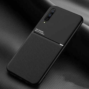 For Xiaomi CC9 Classic Tilt Strip Grain Magnetic Shockproof PC + TPU Case(Black)