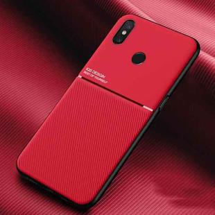 For Xiaomi Mix 3 Classic Tilt Strip Grain Magnetic Shockproof PC + TPU Case(Red)