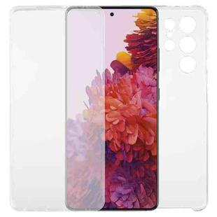 For Samsung Galaxy S21 Ultra 5G PC+TPU Ultra-thin Double-sided Full Coverage Transparent Soft Case