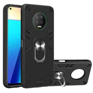 For Infinix X690 / Note 7 Armour Series PC + TPU Protective Case with Ring Holder(Black)