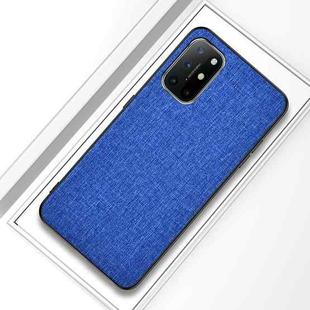 For OnePlus 8T Shockproof Cloth Texture PC + TPU Protective Case(Style Blue)