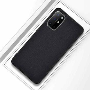 For OnePlus 8T Shockproof Cloth Texture PC + TPU Protective Case(Black)