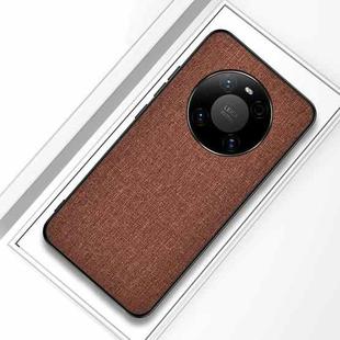 For Huawei Mate 40 Shockproof Cloth Texture PC + TPU Protective Case(Brown)