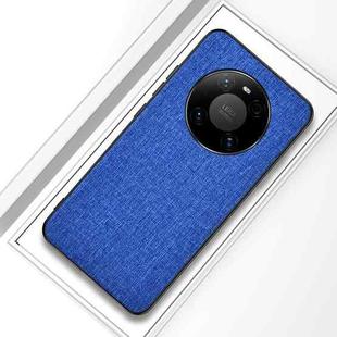 For Huawei Mate 40 Pro Shockproof Cloth Texture PC + TPU Protective Case(Style Blue)