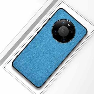 For Huawei Mate 40 Pro Shockproof Cloth Texture PC + TPU Protective Case(Blue)