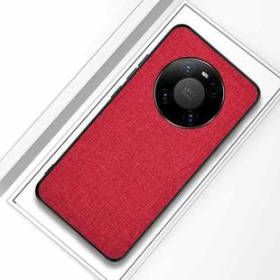 For Huawei Mate 40 Pro Shockproof Cloth Texture PC + TPU Protective Case(Red)