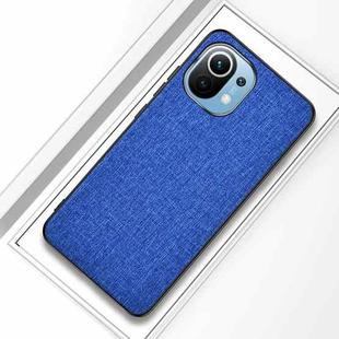 For Xiaomi Mi 11 Shockproof Cloth Texture PC + TPU Protective Case(Style Blue)