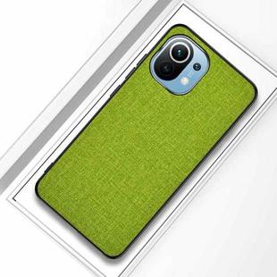 For Xiaomi Mi 11 Shockproof Cloth Texture PC + TPU Protective Case(Gree)